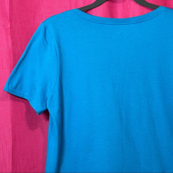 NIKE DRI FIT BLUE TEE JUST DO IT SIZE M - Picture 11 of 12